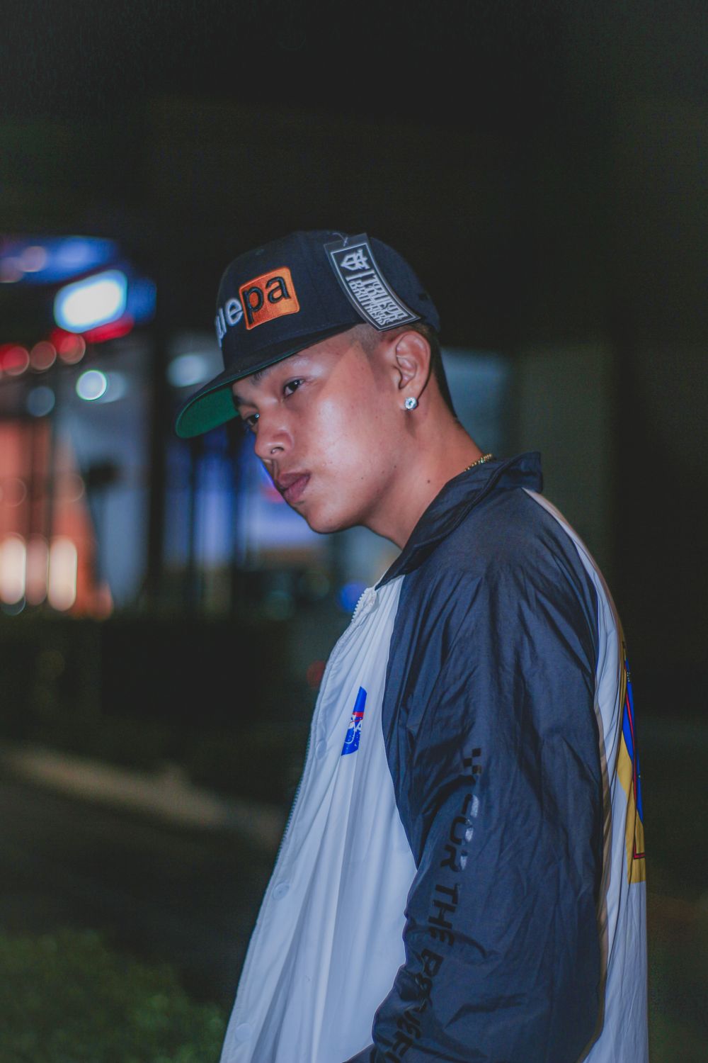 Model wearing the TD Structured Five-Panel cap